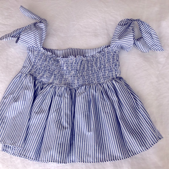 Zara Trafaluc off the shoulder striped top - Picture 3 of 5